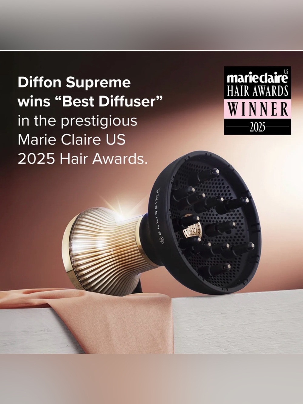 Bellissima Diffon Supreme Curly Hair Diffuser EUC